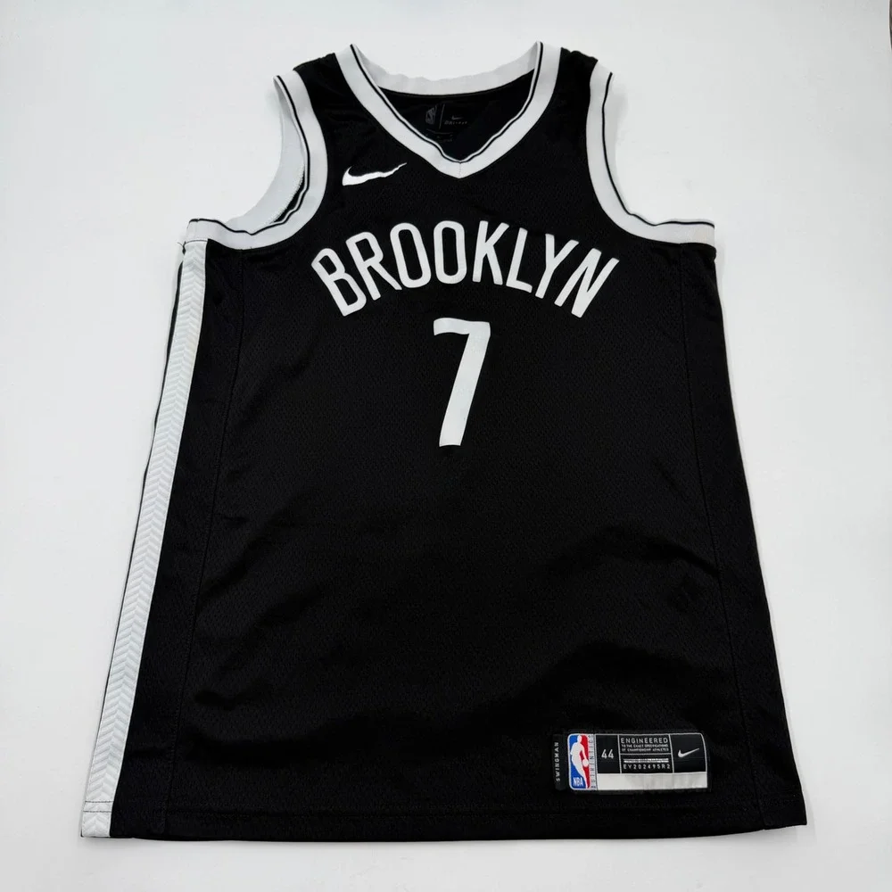 Nike Brooklyn Nets Kevin Durant 7 Swingman Jersey Black Mens Size 44 Medium